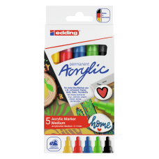 MARCADOR EDDING 5100 ACRYLIC COLOR x 5u