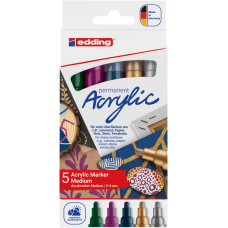 MARCADOR EDDING 5100 ACRYLIC METALIZADO x 5u