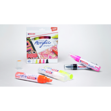 MARCADOR EDDING 5000 ACRYLIC NEON x 5u
