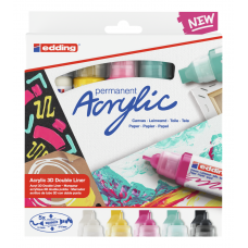 MARCADOR EDDING 5400 ACRYLIC COLOR x 5u