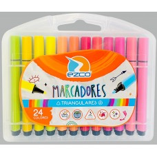 MARCADOR EZCO TRIANGULAR x 24u
