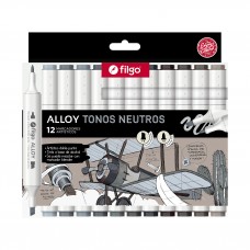 MARCADOR FILGO ALLOY TONOS NEUTROS x 12u