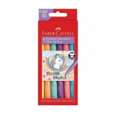 MARCADOR FABER CASTELL FIESTA PASTEL x 6u
