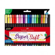 MARCADOR FABER CASTELL SUPER SOFT BRUSH x 20u