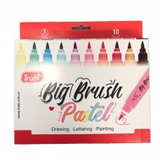 MARCADOR TRABI BIG BRUSH PASTEL X 10u