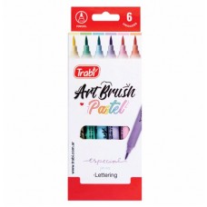 MARCADOR TRABI ART BRUSH PASTEL x 6u