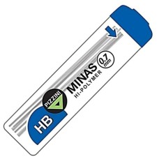 MINA PIZZINI..0.7mm.HB TUBO x 12u.