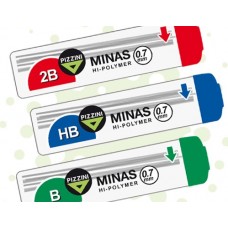 MINA PIZZINI..0.7mm.B. TUBO x 12u.