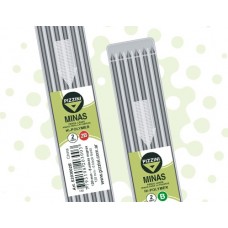 MINA PIZZINI.2mm.2B 12cm.TUBOx6u.