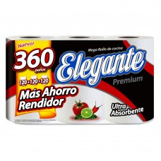 ROLLO COCINA ELEGANTE (923) PREMIUN bulto x 12 rollos x 120 paños