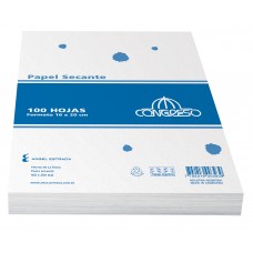 PAPEL SECANTE 16x20cm x 100u