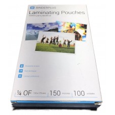 PLASTIFICADO CALIENTE 1/4 OFICIO 110x175mm BINDERPLUS x 100u