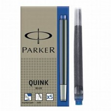 CARTUCHO PARKER AZUL LAVABLE x 5u
