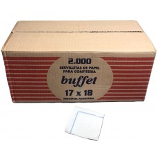 SERVILLETA BUFFET SEDA 18x18cm x 2000u