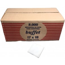 SERVILLETA BUFFET TISSUE 18x18cm x 2000u