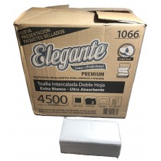 TOALLA PAPEL ELEGANTE (1066) doble hoja 21cmx20cm x 4500u