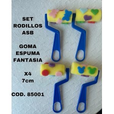 RODILLO.ASB 85001 ESPU.FSIA.4u.7cm.
