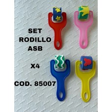 RODILLO.ASB 85007 GOMA EVA..4u.2,7cm.