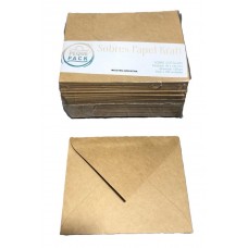 SOBRE KRAFT COTILLON 95x120mm 120gr x 100u