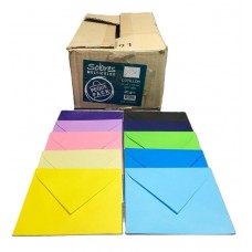 SOBRE COLOR COTILLON 9.5x12.5cm 90gr PEQUE PACK x 600u