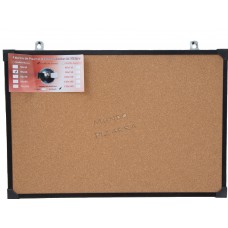 PIZARRA CORCHO 80x120cm MARCO METALICO MUNDO PIZARRA