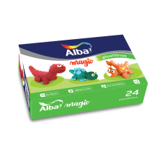 PLASTILINA ALBA COLOR 20gr caja x 24u