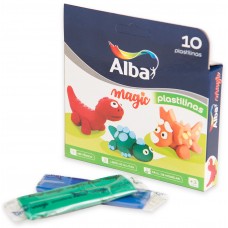 PLASTILINA ALBA SURTIDA blister x 10u