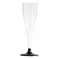 COPA CHAMPAGNE CON PIE NEGRO 130cc x 100u