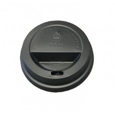TAPA VASO POLIPAPEL 6oz NEGRO PREMIUM PACK x 50u
