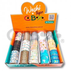 CINTA WASHI TAPE CBX METALIZADO x 60u