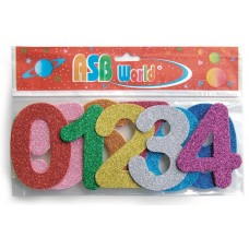 GOMA EVA FORMAS ASB 20 NUMEROS BRILLO 2mm