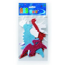 GOMA EVA FORMAS ASB 10 DINO/ANIMAL BRILLO