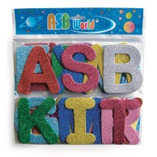 GOMA EVA FORMAS ASB 27 LETRAS BRILLO 2mm