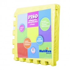 PISO GOMA EVA MULTIEVA 30x30 6 PIEZAS COLOR LISO