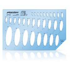 PLANTILLA PLANTEC 2112 ELIPSES CABALLERAS