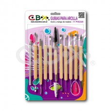 GUBIAS CBX PARA ARCILLA SET x 11u
