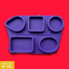 MOLDE SILICONA Nø153 FORMAS VARIAS x u