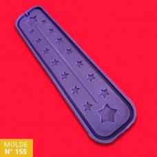 MOLDE SILICONA Nø155 SAHUMERIO ESTRELLAS x u