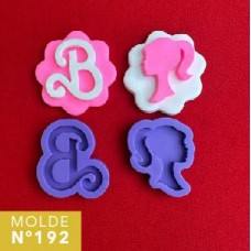 MOLDE SILICONA Nø192 BARBIE x 2u