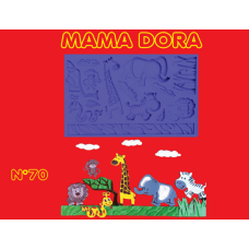 MOLDE SILICONA Nø70 ANIMALES x u