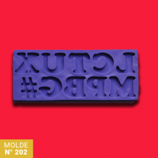 MOLDE SILICONA Nø202 PROFUNDO #X x u