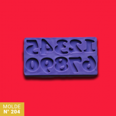 MOLDE SILICONA Nø204 PROFUNDO NUMERO x u