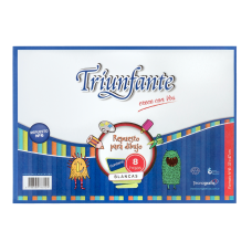 REPUESTO DE DIBUJO Nø6 BLANCO 8 hj TRIUNFANTE