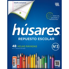 REPUESTO ESCOLAR Nø3 48 hj RAYADO HUSARES