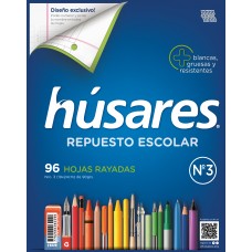 REPUESTO ESCOLAR Nø3 96 hj RAYADO HUSARES