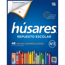 REPUESTO ESCOLAR Nø3 48hj CUADRICULADO HUSARES