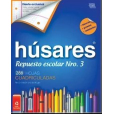 REPUESTO ESCOLAR Nø3 288 hj CUADRICULADO HUSARES