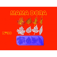 MOLDE SILICONA Nø30 HOJAS x u