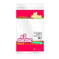 REPUESTO DE DIBUJO Nø6 BLANCO 8 hj x 25 paquetes EL NENE