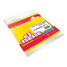 REPUESTO DE DIBUJO Nø3 COLOR 6 hj x 25 paquetes EL NENE